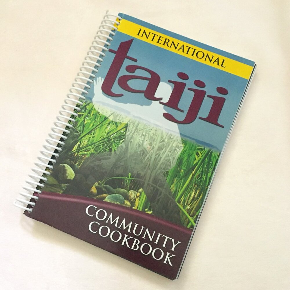 90s Vintage 'International Taiji Community Cookbook' Coiled Retro Collectible